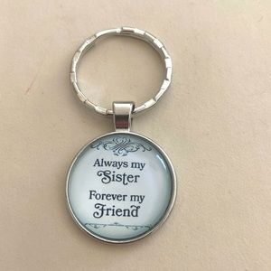 5/$10❤️❤️❤️NEW ALWAYS MY SISTER FOREVER MY FRIEND KEYCHAIN